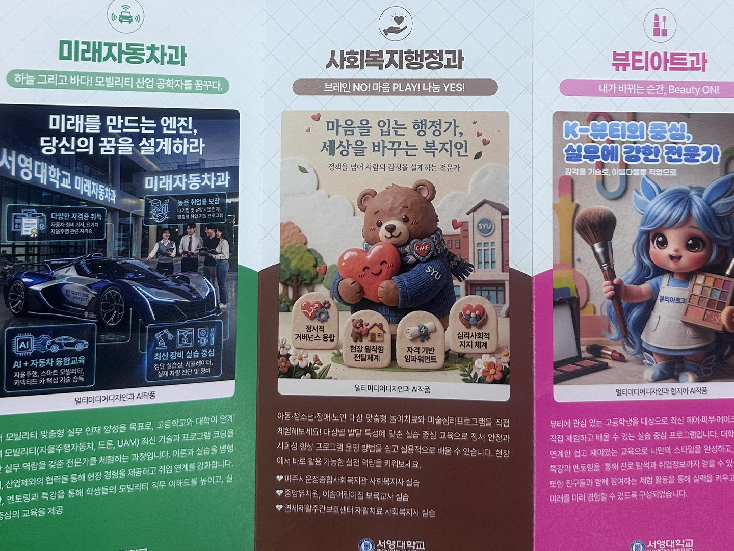AI와 미디어 제작물을 활용한 고교연계 프로그램 홍보물
